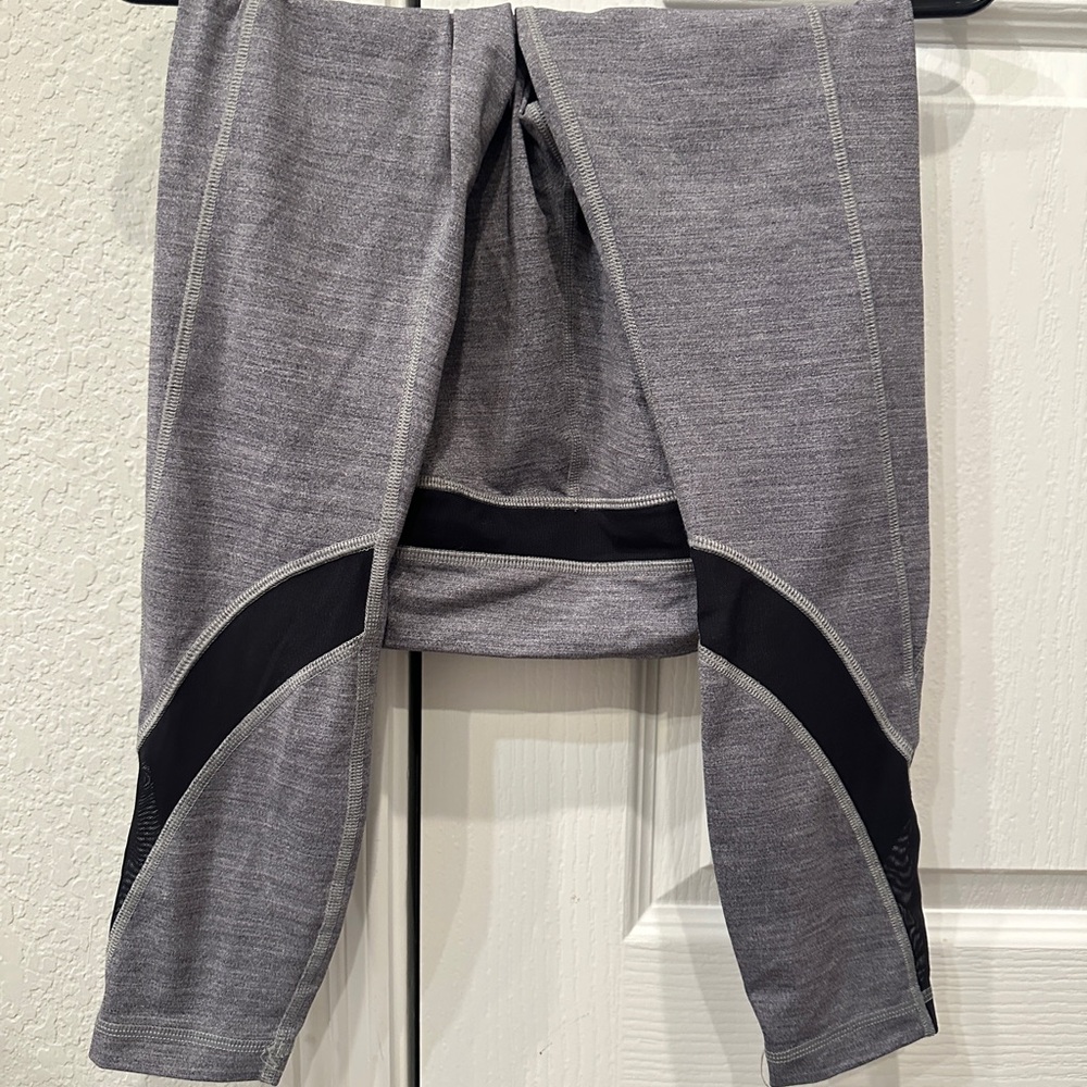 lululemon athletica Charcoal and Black Leggings